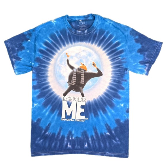 Despicable Me Tie Dye Minion Mayhem Universal Studios Promo Shirt M 2010 Movie - Picture 1 of 7